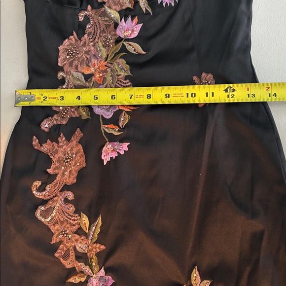 Mandalay Vintage Black Floral Embroidered Dress. - Picture 12 of 17
